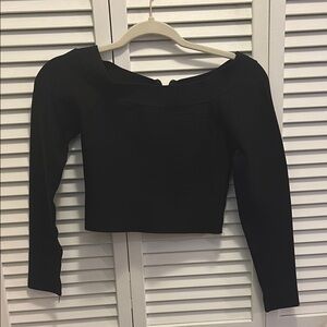 Guess Black Long Sleeve Blouse